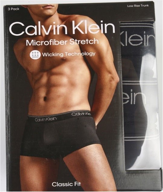 Calvin Klein:ローライズトランクス 3PK (ブラック)