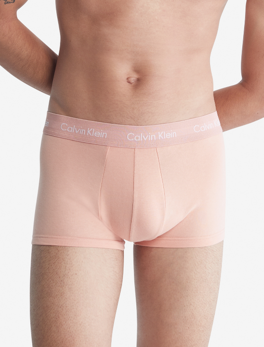 Calvin Klein:ローライズトランクス 3PK (グリーン/ピンク/レッド)