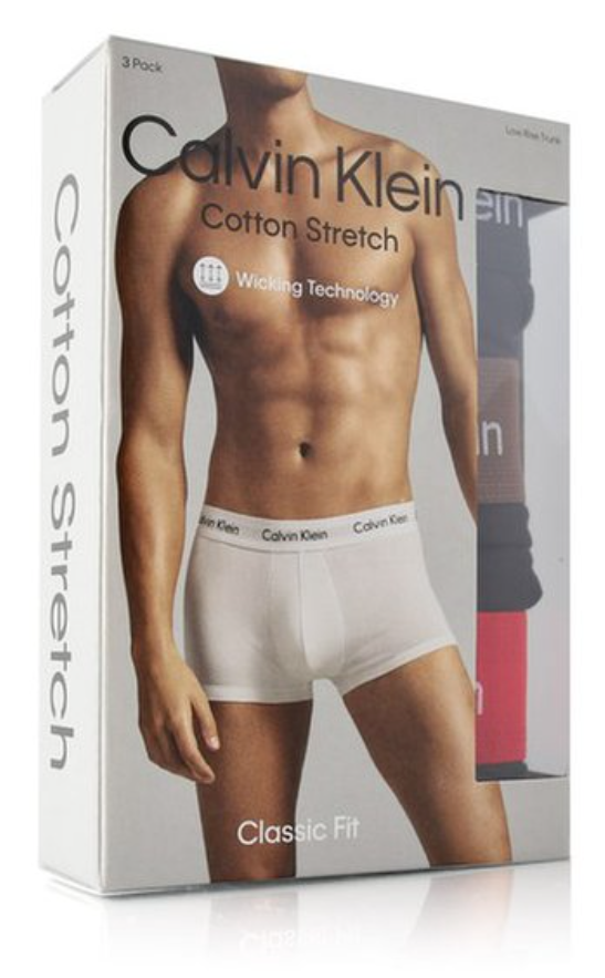 Calvin Klein:ローライズトランクス 3PK (ブラック)