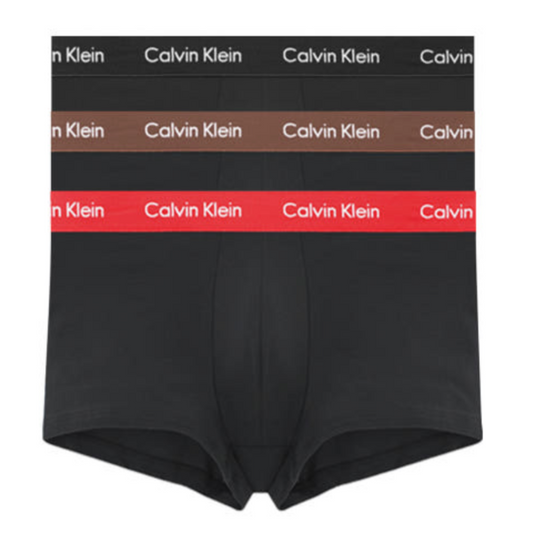 Calvin Klein：ローライズトランクス 3PK (ブラック)