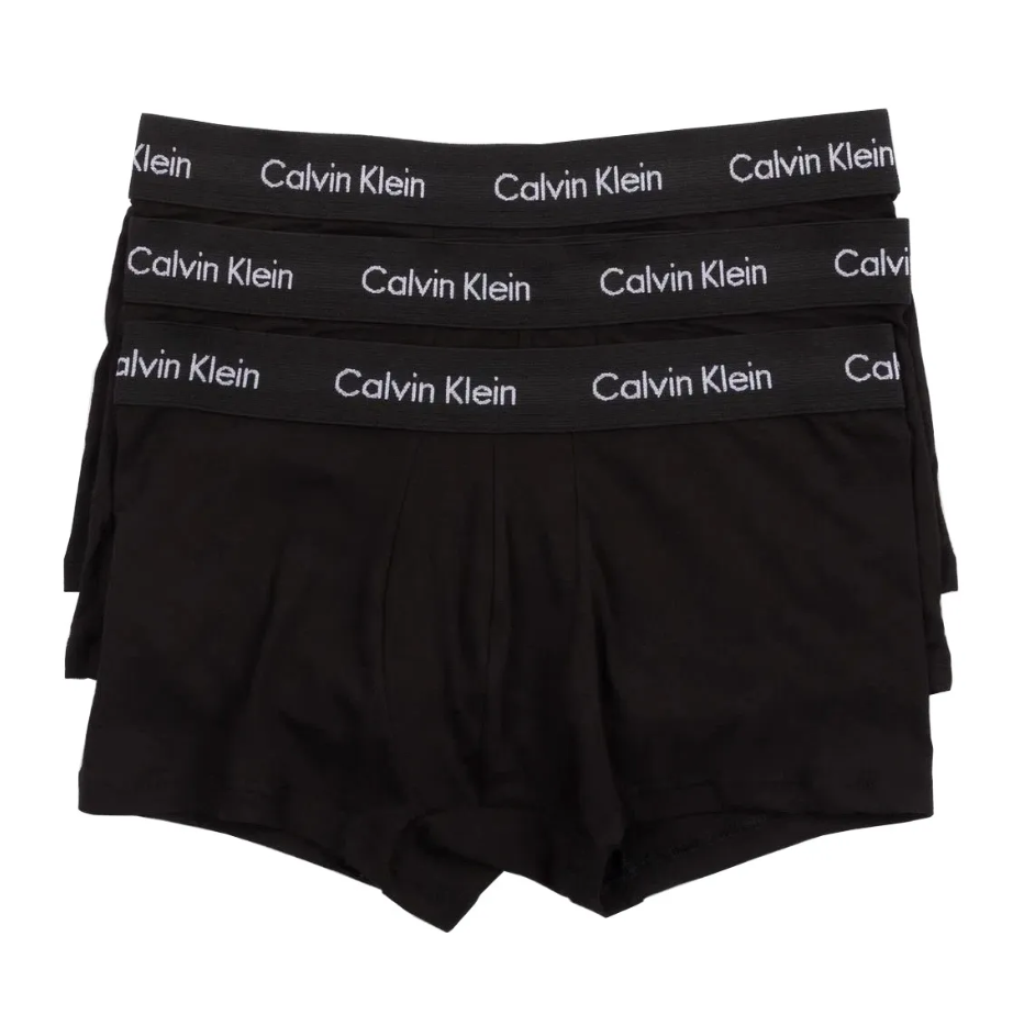 Calvin Klein：ローライズトランクス 3PK (ブラック)