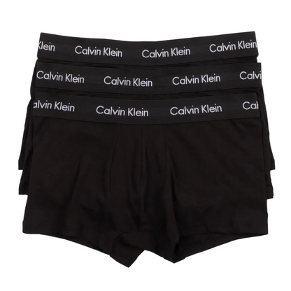 Calvin Klein：ローライズトランクス 3PK (ブラック)