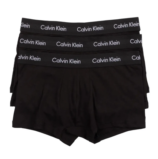 Calvin Klein：ローライズトランクス 3PK (ブラック)