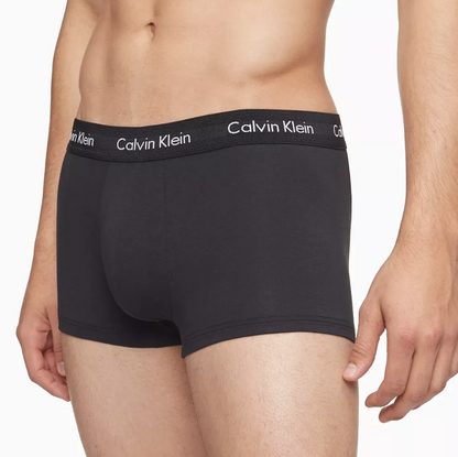 Calvin Klein：ローライズトランクス 3PK (ブラック)