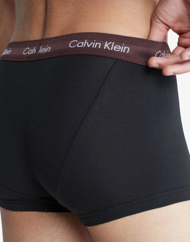 Calvin Klein：ローライズトランクス 3PK (ブラック)