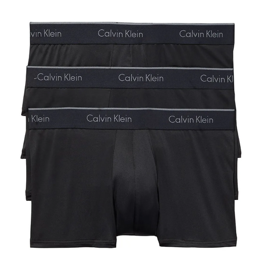 Calvin Klein：ローライズトランクス 3PK (ブラック)